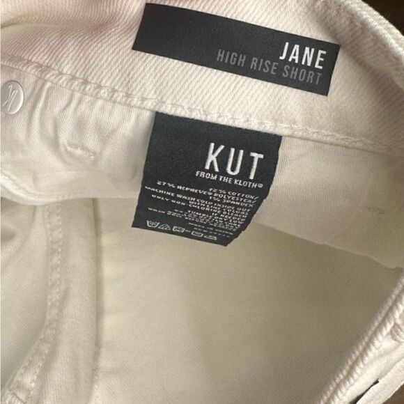 Kut from the Kloth NWT White Jane High Rise Short White Button Fly // … - Picture 5 of 7